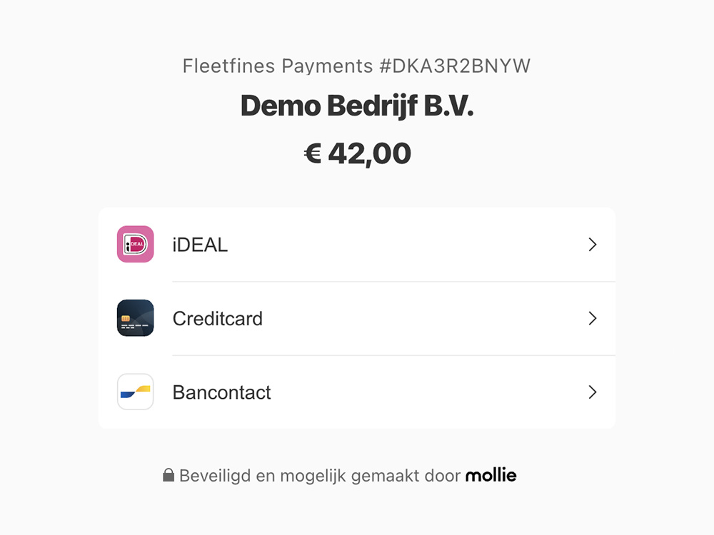 Boete direct betalen