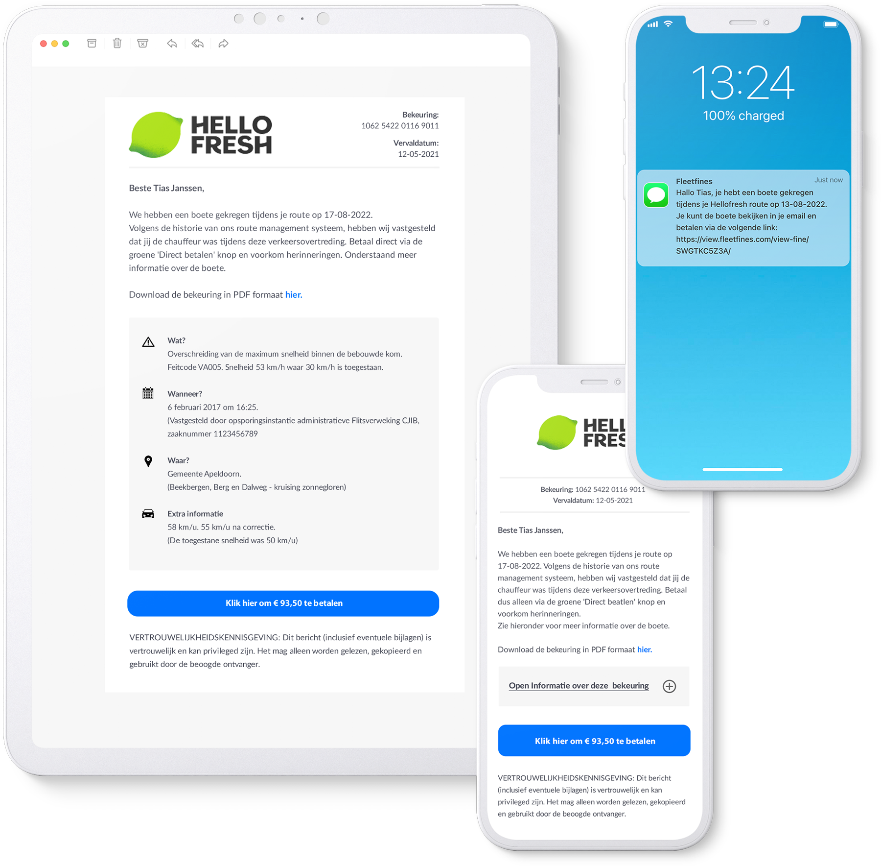 Notificaties op telefoon en tablet